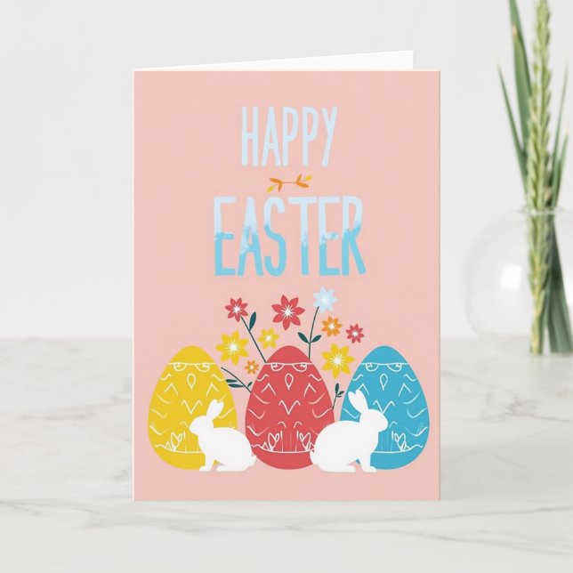 Happy Spring Easter Day Card (Front)