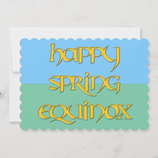 Happy Spring Equinox Invitation to a Pagan Event (Front)
