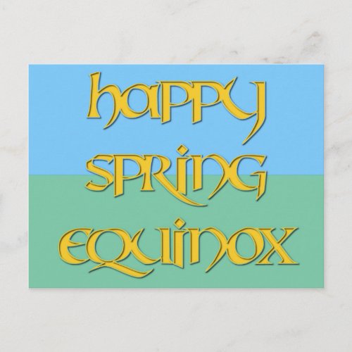 Happy Spring Equinox Postcard