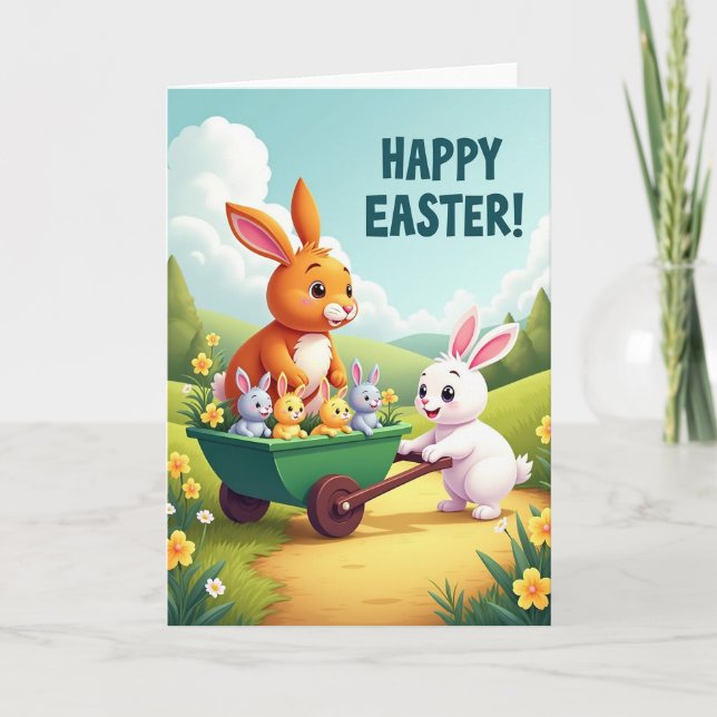 Happy Spring Family Fun Card (Front)