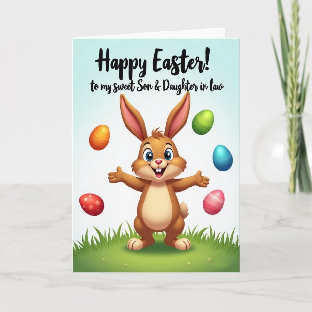 Happy Spring Family Greeting Card (Front)