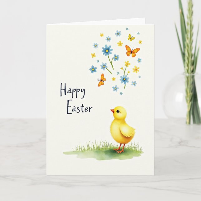 Happy Spring Fledgling Card (Front)