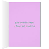 Happy Spring, Flower Floral Lilac Easter Pretty Cards (Inside (Right))