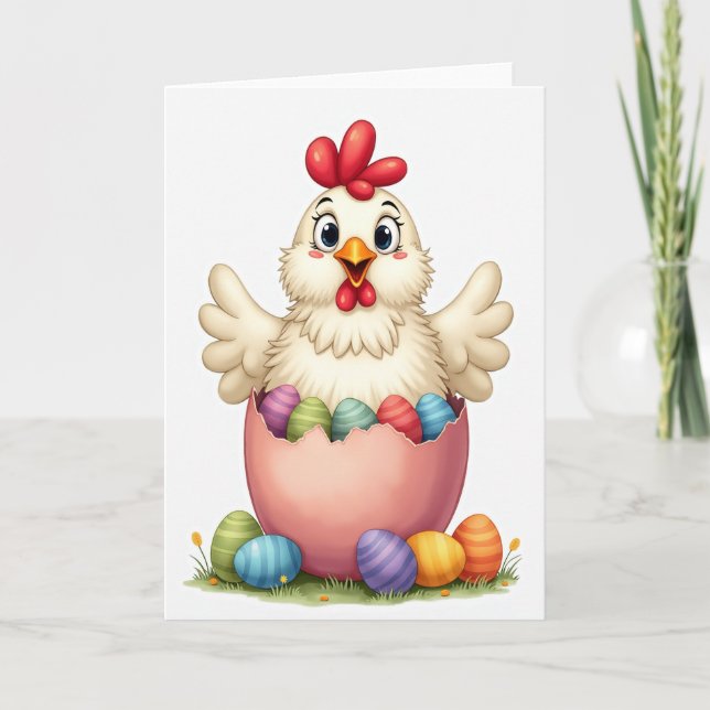 Happy Spring Fowl Card (Front)