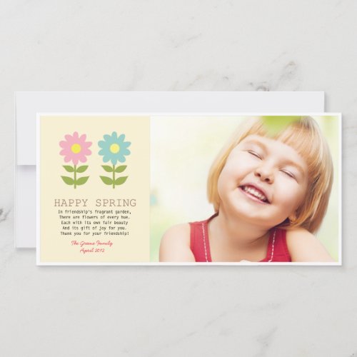 Happy Spring Friendship Thank You Card