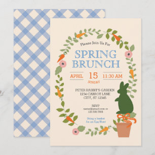 Happy Spring Garden Party Brunch Invitation