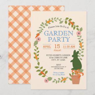 Happy Spring Garden Party Invitation