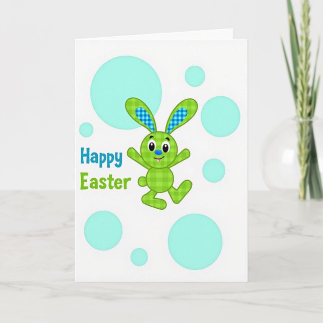 Happy Spring Hare Greeting Card (Front)
