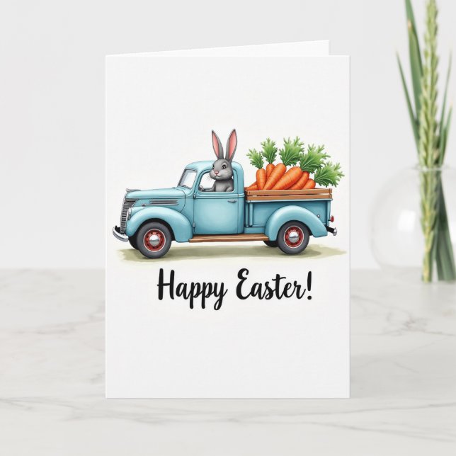 Happy Spring Harvest Truck Card (Front)