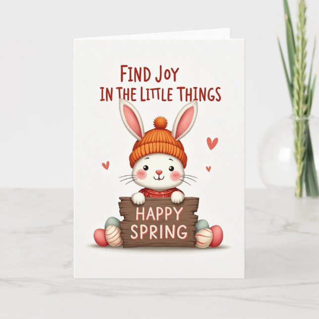 Happy Spring Joyful Creature Card (Front)