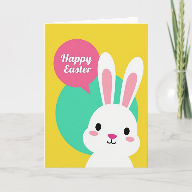 Happy Spring Lagomorph Art Card (Front)