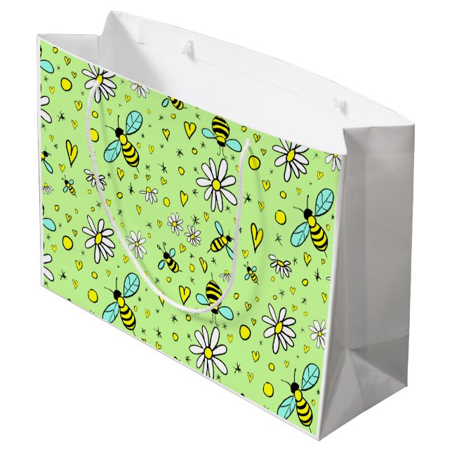 happy spring large gift bag (Back Angled)