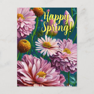 Happy Spring Mixed Flowers 3 Colors Template