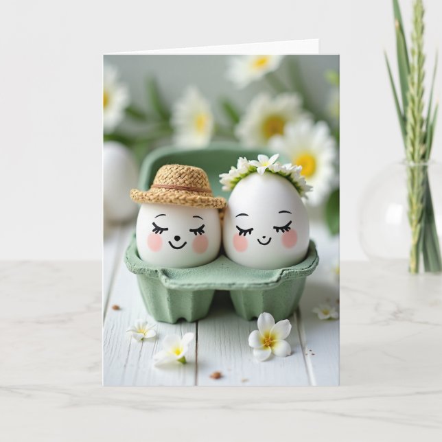 Happy Spring Ovoids Scene Card (Front)