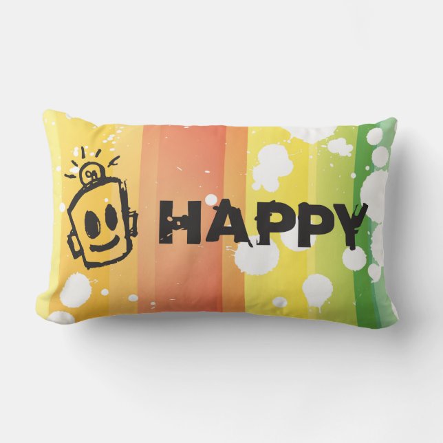 HAPPY spring pillow (Front)