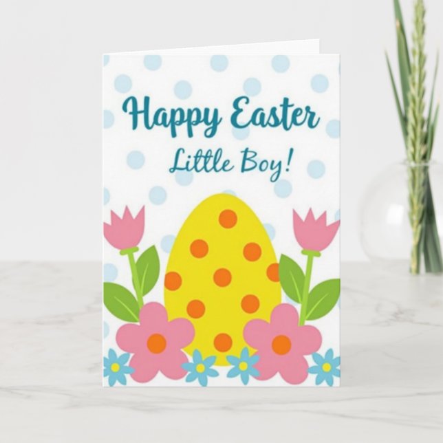 Happy Spring Polka Dot Card (Front)