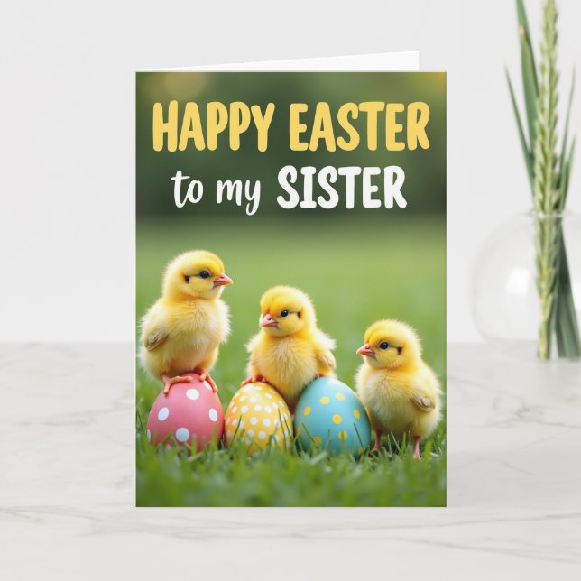 Happy Spring Sister Card (Front)