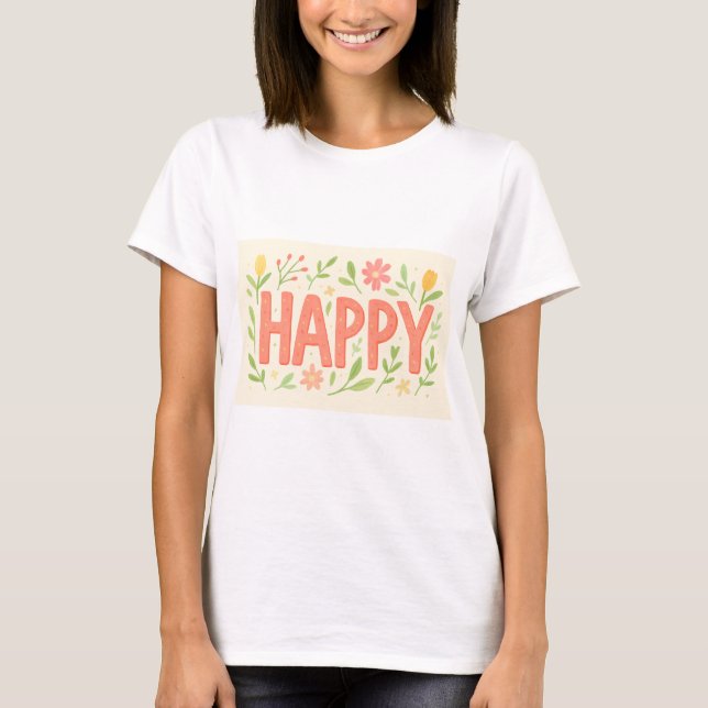 Happy Spring  T-Shirt (Front)