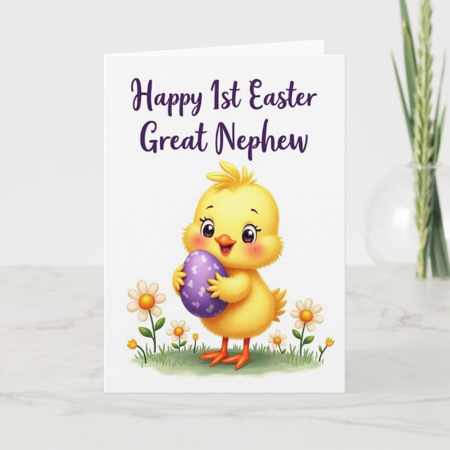 Happy Springtime Chick Card (Front)