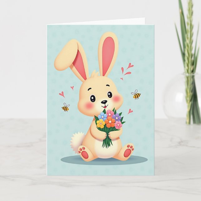 Happy Springtime Friend Card (Front)