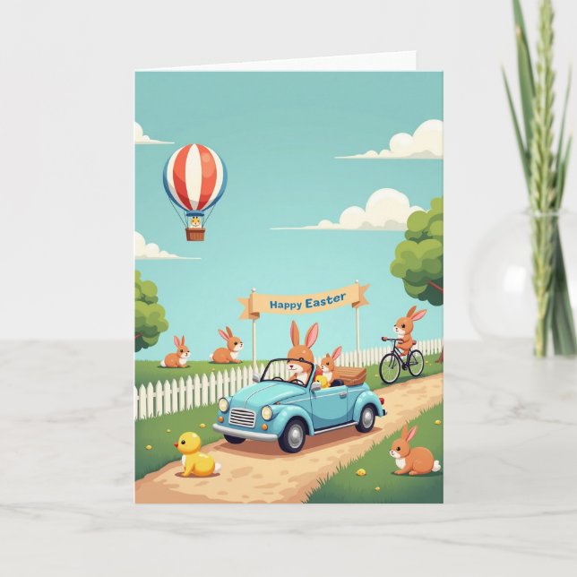 Happy Springtime Joy Ride Card (Front)