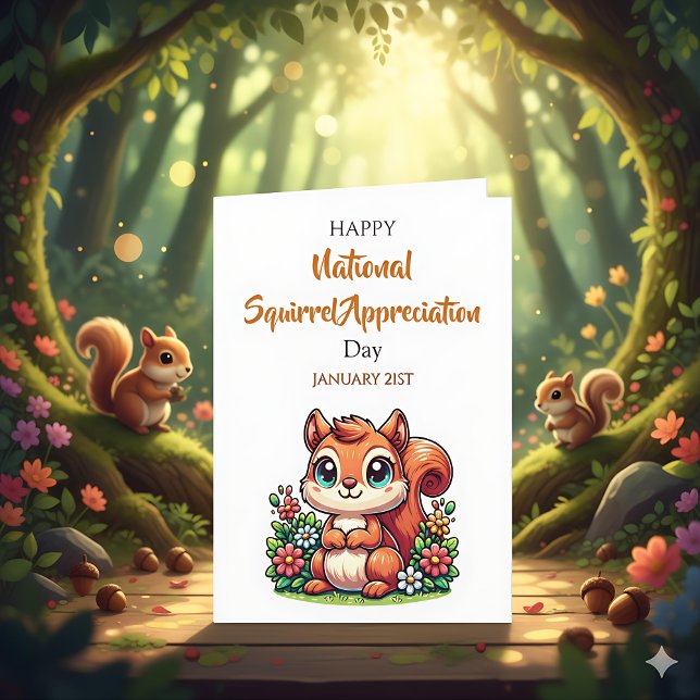 Happy Squirrel Appreciation Day | January 21st Card (Creator Uploaded)