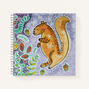 Happy Squirrel Sketchpad Notebook