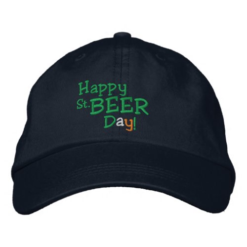 Happy St Beer Day Embroidered Baseball Cap