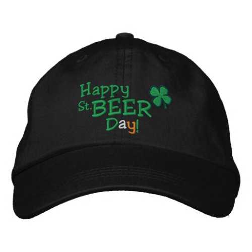 Happy St Beer Day Embroidered Baseball Cap