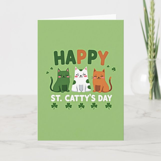 Happy St Cattys Day Card (Front)