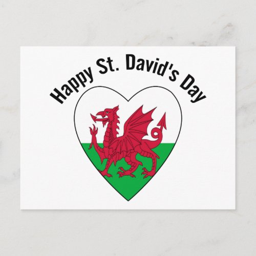 Happy St Davids Day Postcard