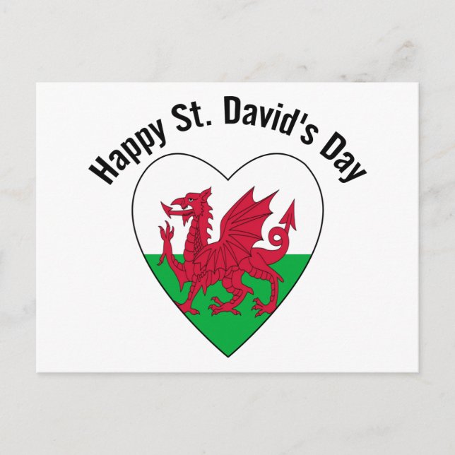 Happy St. David's Day Postcard (Front)