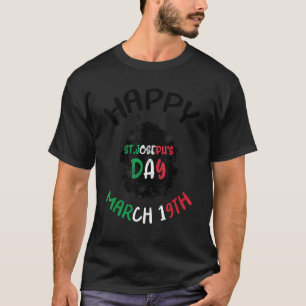 Happy St Joseph's Day Jesus Sfingi Zeppole Christ  T-Shirt