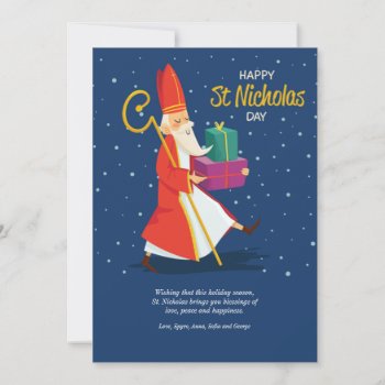 Happy St. Nicholas Day Greeting Card by CottonLamb at Zazzle