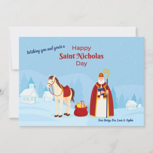 Happy St Nicholas Day Greeting Card