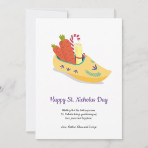 Happy St. Nicholas Day Greeting Holiday Card