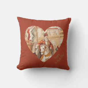 Happy St. Nick's Day St. Nicholas Sinterklaas Throw Pillow