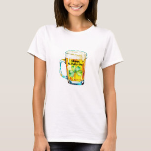 Happy St Paddy's Day Beer Mug Shamrock Irish Pride T-Shirt