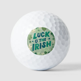 Happy St Paddy's day "luck o the Irish" Golf Balls