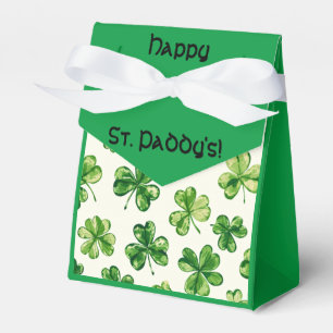"Happy St. Paddy's" St. Patrick's Day Favor Boxes