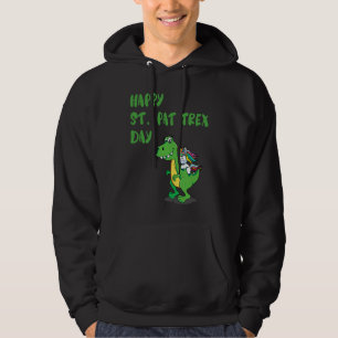 Happy St Pat Rex Day Dinosaur Hoodie