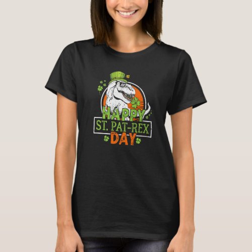 Happy St Pat Rex Day Dinosaur St Patrick Dinosaur  T_Shirt