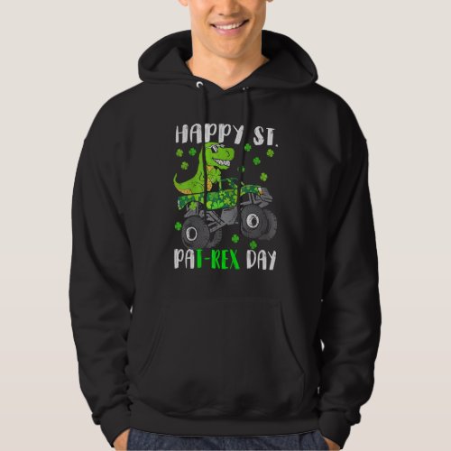 Happy St Pat Rex Day Dinosaur St Patricks Day St P Hoodie