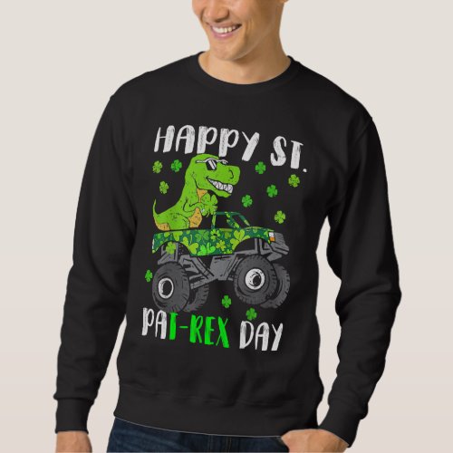 Happy St Pat Rex Day Dinosaur St Patricks Day St P Sweatshirt