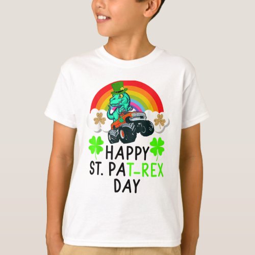 Happy St PaT_rex Day Dinosaur St Patricks Day T_Shirt