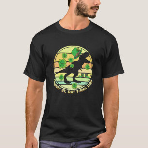 Happy St Pat Rex Day St Patrick’S Dino Leprechaun T-Shirt