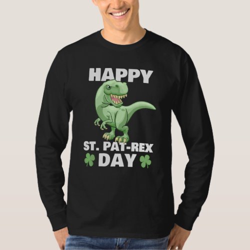 Happy St Pat Rex Dinosaur Saint Patricks Day For  T_Shirt