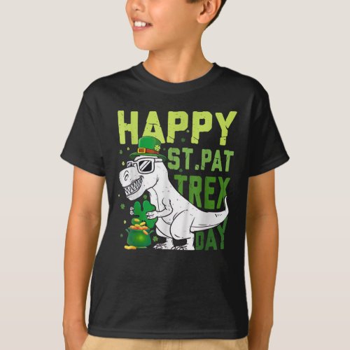 Happy St Pat T Rex Day Dinosaur St Patricks Day  T_Shirt