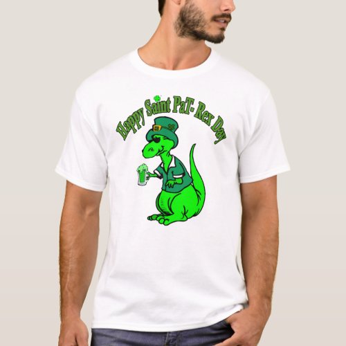 Happy St Pat T_Rex Saint Patricks Day Dinosaur T_ T_Shirt