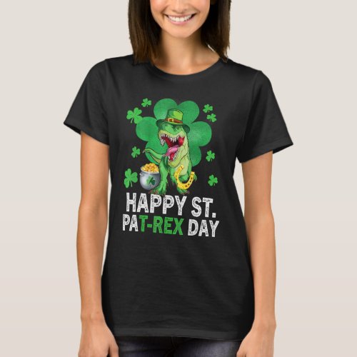 Happy St Pat Trex Day  Dino St Patricks Day Toddle T_Shirt